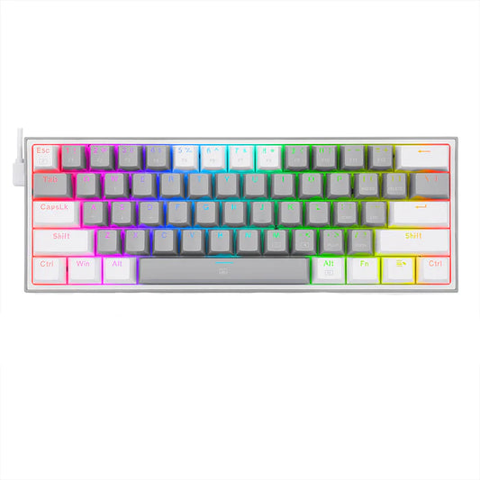 Redragon Fizz K617 60% Mechanical Gaming Keyboard (Grey & White)
