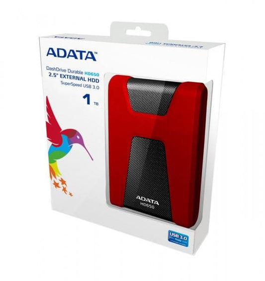 Adata HD650 2TB Red External HDD