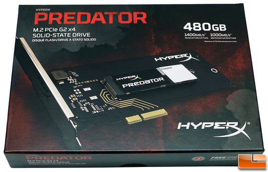 HyperX Predator 480GB M.2 NVMe PCI-E SSD
