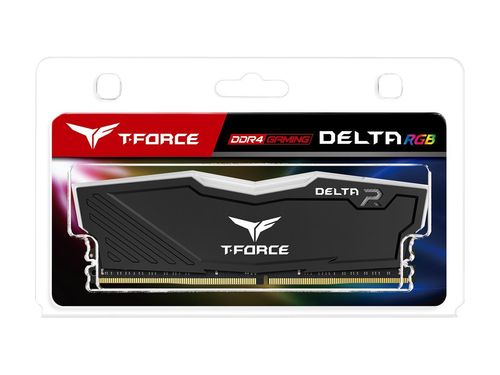 TeamGroup T-Force Delta RGB 16GB (16GBx1) 3600MHz DDR4 RAM (Black)