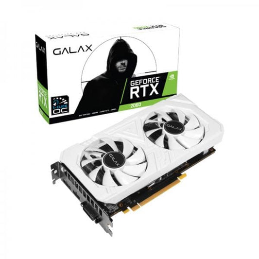 GALAX GeForce RTX 2060 EX WHITE (1-CLICK OC) 6GB Graphics Card