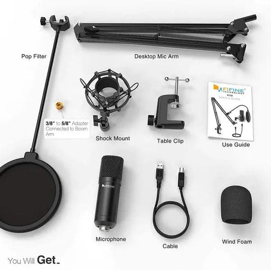 FiFine T730 USB Microphone Kit