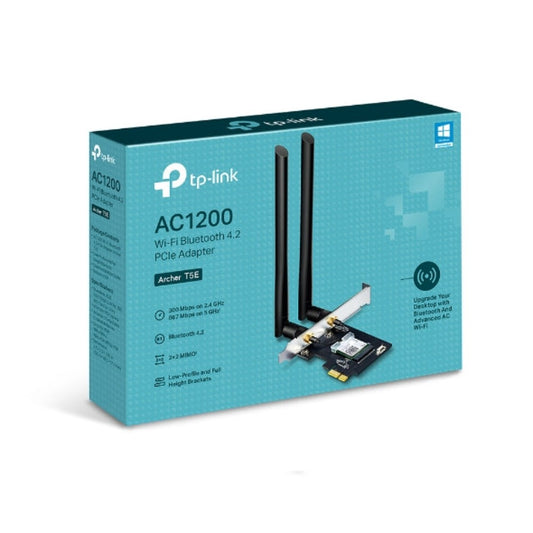 TPLink Archer T5E AC1200 Wi-Fi Bluetooth 4.2 PCIe Adapter