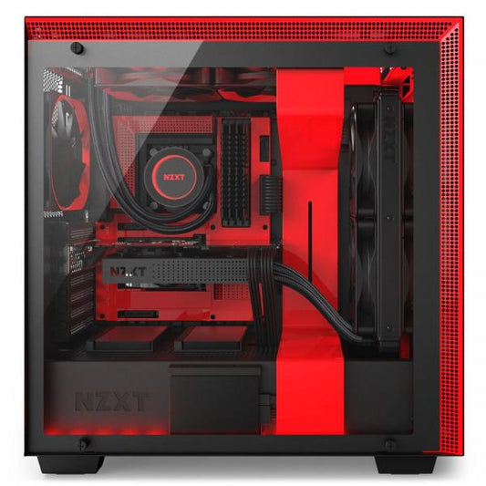 NZXT H700 (E-ATX) Mid Tower Cabinet (Black-Red)