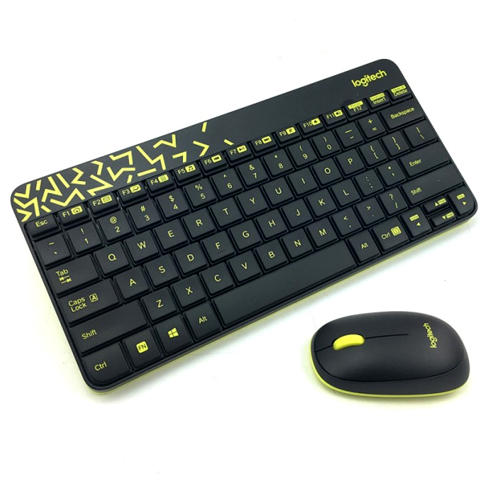 Buy Logitech MK240 Wireless Keyboard Mouse Combo(Black-Yellow