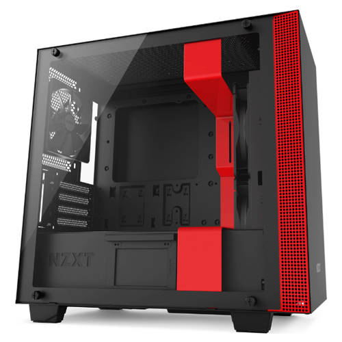 NZXT H400 (Mini-ITX) Mini Tower Cabinet (Black-Red)