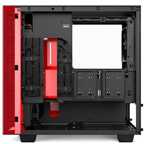 NZXT H400 (Mini-ITX) Mini Tower Cabinet (Black-Red)