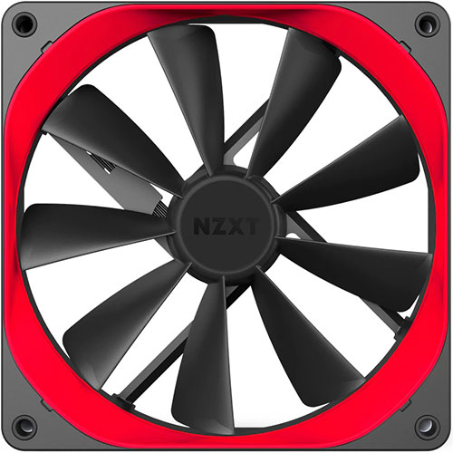 NZXT Aer P120 120mm Red Trim 2X