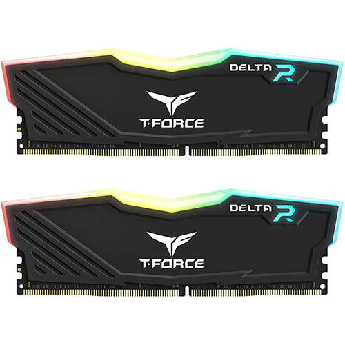 TeamGroup T-Force Delta RGB 32GB (16GBx2) 3600MHz DDR4 RAM (Black)