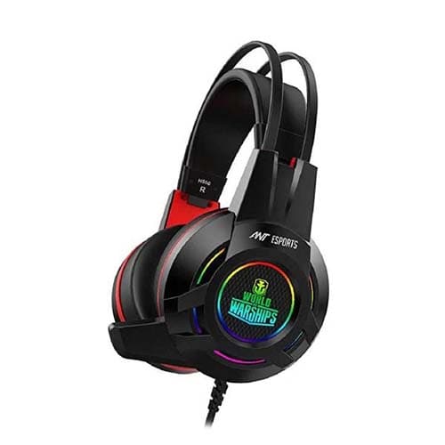 Ant Esports World of Warships Edition H550W RGB 7.1 USB Surround Sound Wired Over-Ear Gaming Headset (Black)