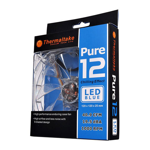 Thermaltake Pure 12 Series Blue LED 120mm Cabinet Fan