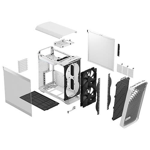 Fractal Design Torrent Compact Clear Tint TG Mid Tower Cabinet (White)
