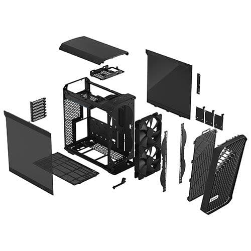 Fractal Design Torrent Compact Dark Tint TG Mid Tower Cabinet (Black)