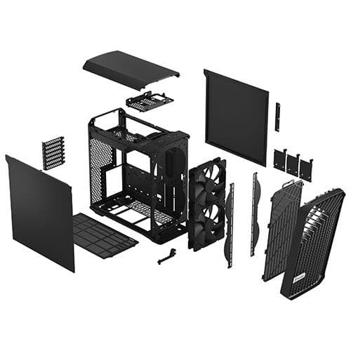 Fractal Design Torrent Compact Mid Tower Cabinet (Black Solid)