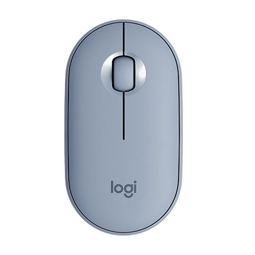Logitech Pebble M350 Wireless and Bluetooth Mouse (Blue)