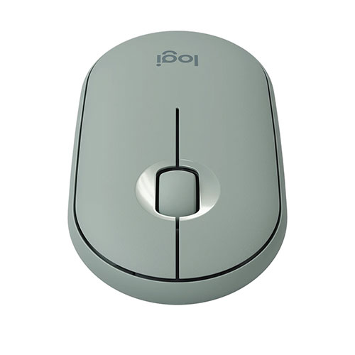 Logitech Pebble M350 Wireless and Bluetooth Mouse (Green)
