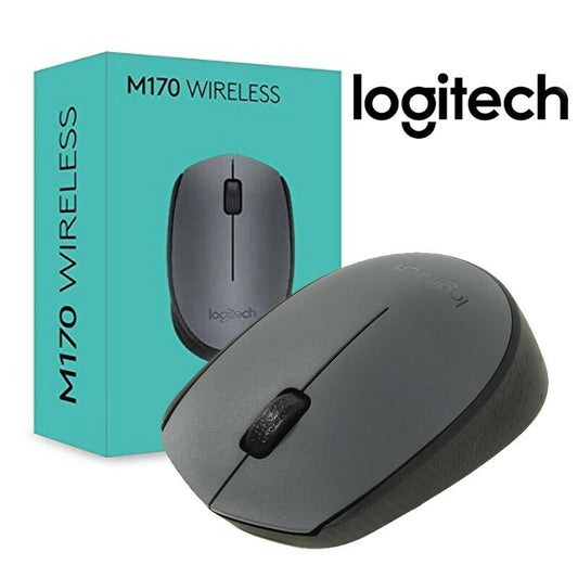 Logitech M170 Wireless Gaming Mouse (Grey-Black)
