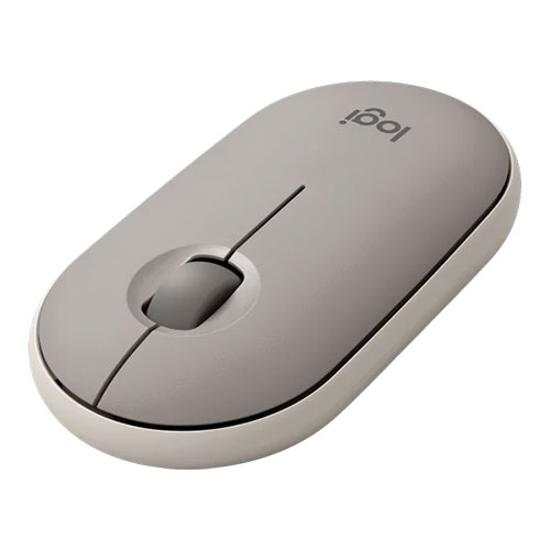 Logitech Pebble M350 Wireless and Bluetooth Mouse (Sand)
