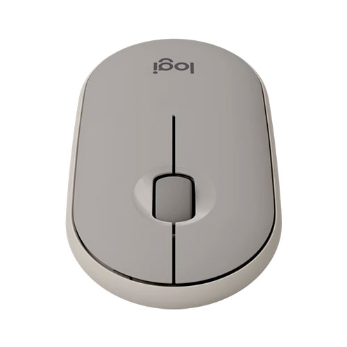 Logitech Pebble M350 Wireless and Bluetooth Mouse (Sand)