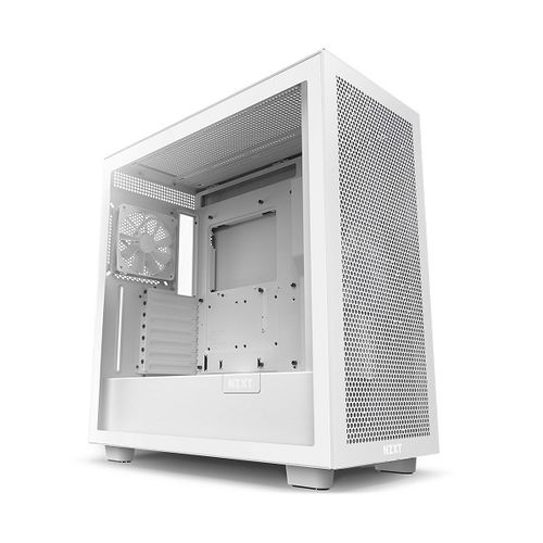 NZXT H7 Flow Mid Tower Cabinet (E-ATX) (White)