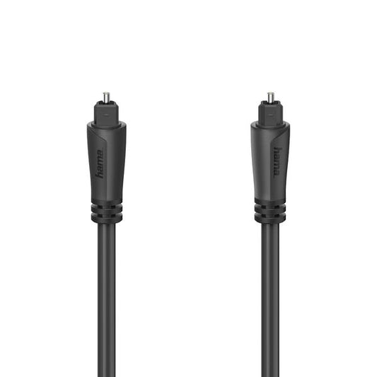 Hama 205134 Audio Optical Fibre Cable ODT Plug (Toslink) 1.5m Cable