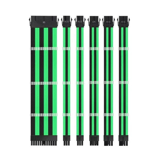 Ant Esports Black and Green Cable set 3combs 30cm 16AWG