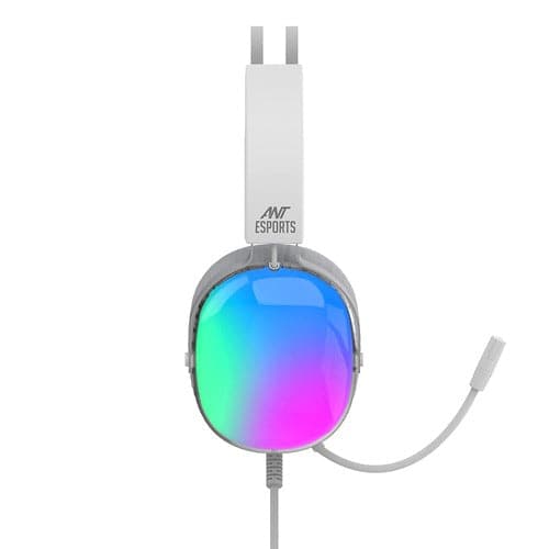 ANT ESPORTS H1150 RGB 3.5mm Crystal Wired Gaming Headphone ( White )