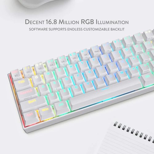 Redragon Draconic K530 RGB Wireless Mechanical Keyboard (White) (Brown Switches)