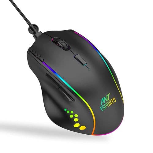 Ant Esports GM600 RGB Wired Optical Gaming Mouse (Black)