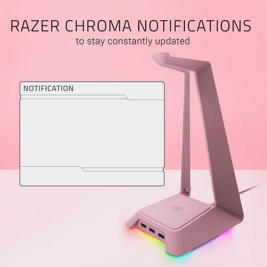 Razer Base Station Chroma Wired Headphone Stand (Quartz Pink)