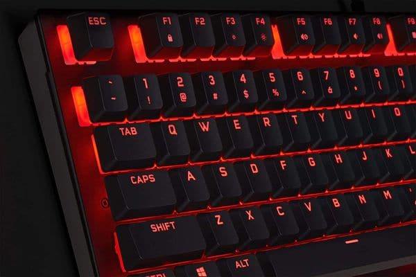 K60 PRO Mechanical Gaming Keyboard — Red LED — 100% CHERRY MV Mechanical  Keyswitches — Black