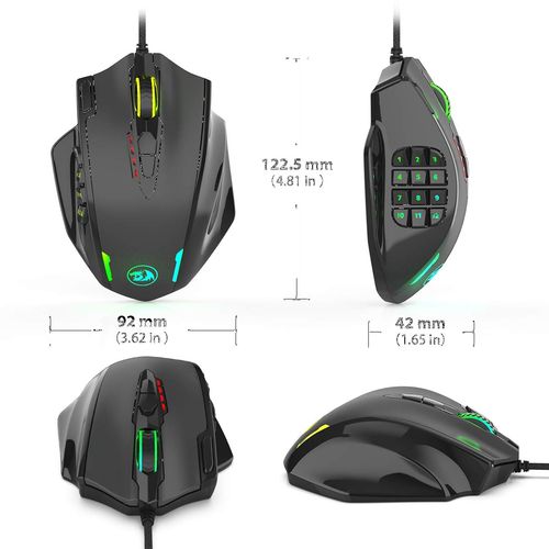 Redragon M908 Impact RGB LED Wired Gaming Mouse