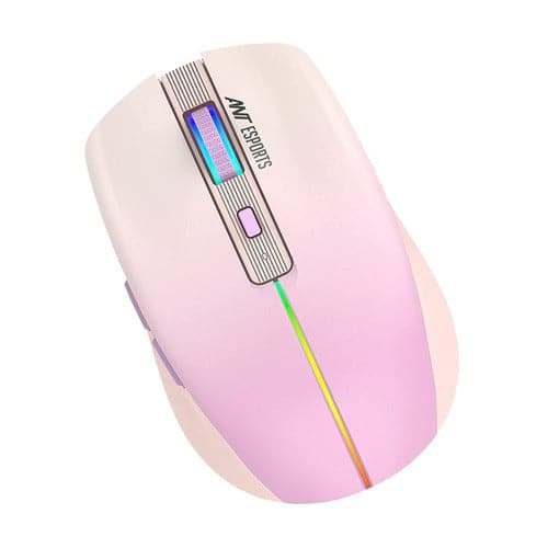 Ant Esports GM400W RGB Wireless Gaming Mouse (Light Pink)