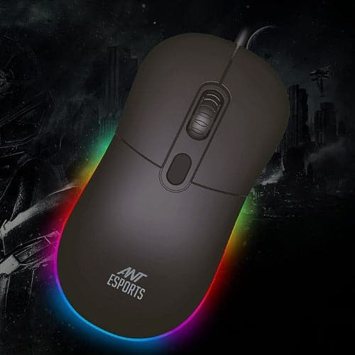 Ant Esports GM40 RGB Wired Optical Gaming Mouse (Black)