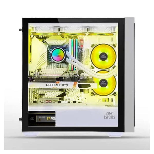 ANT ESPORTS 690 Air ARGB ATX Mid Tower Cabinet (White)