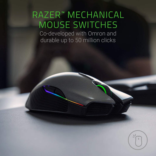 Razer Lancehead Ambidextrous Wireless Gaming Mouse (Black)