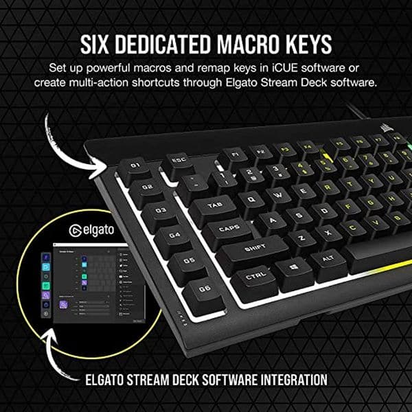 Store Corsair k55 keyboard and hyper x pulsefi