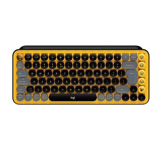Logitech POP Keys Mechanical Wireless Keyboard (Yellow)
