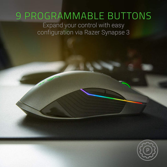Razer Lancehead Ambidextrous Wireless Gaming Mouse (Black)