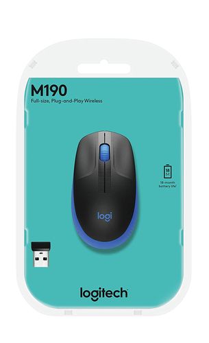 Logitech M190 Wireless Gaming Mouse (Blue)