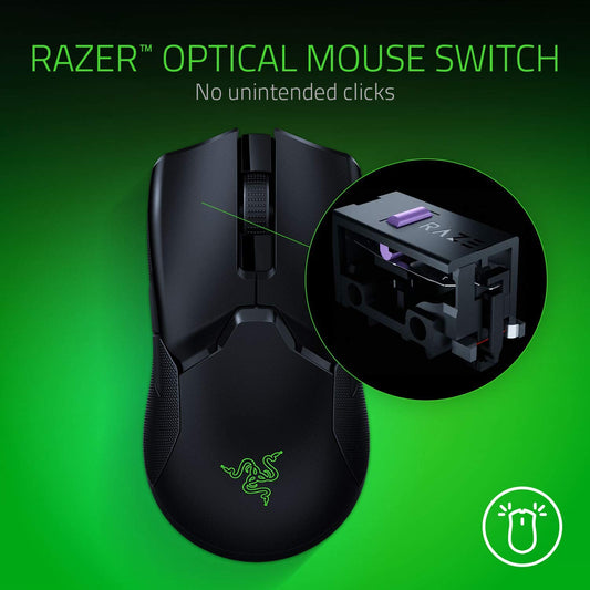 Razer Viper Ultimate Hyperspeed Lightest Wireless with Charging Dock Gaming Mouse (Black)