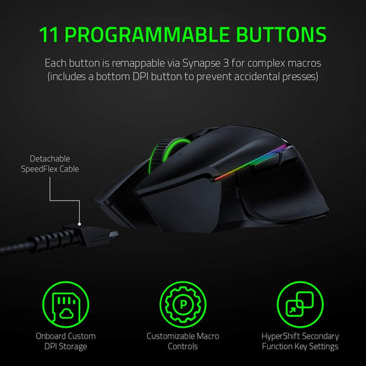 Razer Basilisk Ultimate Hyperspeed Wireless Gaming Mouse (Black)