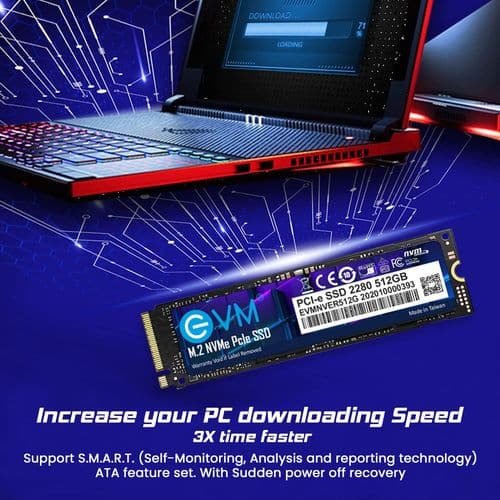 EVM 512GB M.2 NVMe Internal SSD