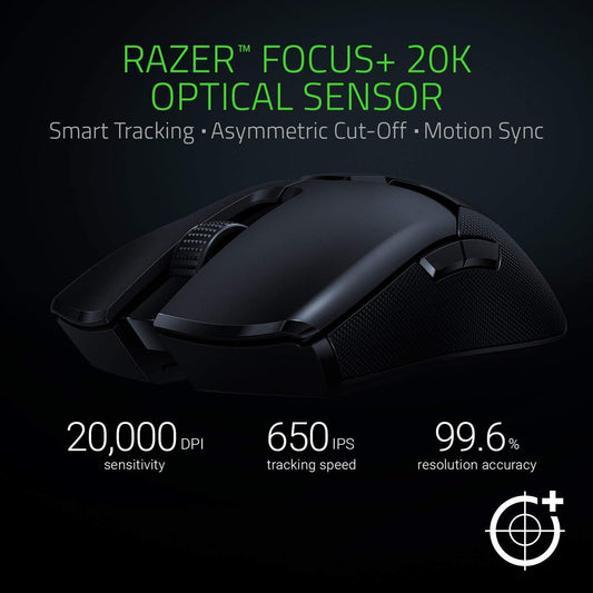 Razer Viper Ultimate Hyperspeed Lightest Wireless with Charging Dock Gaming Mouse (Black)