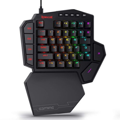 Redragon Store K585 DITI One-Handed RGB Mechanical Gaming Keyboard (Brown Switches)