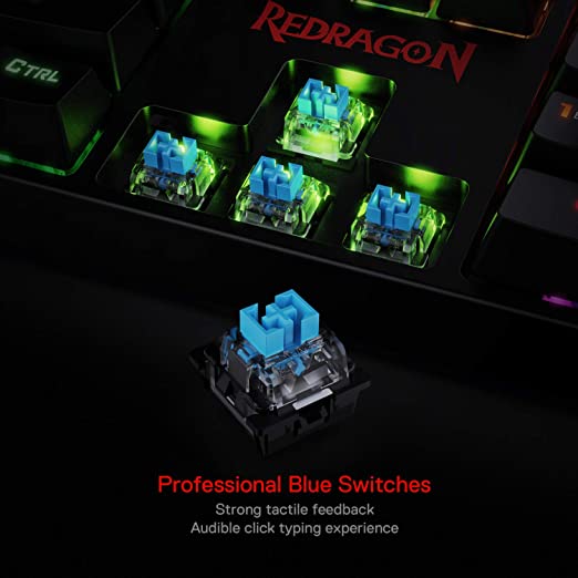 Redragon K582 SURARA RGB Mechanical Gaming Keyboard (Blue Switches)