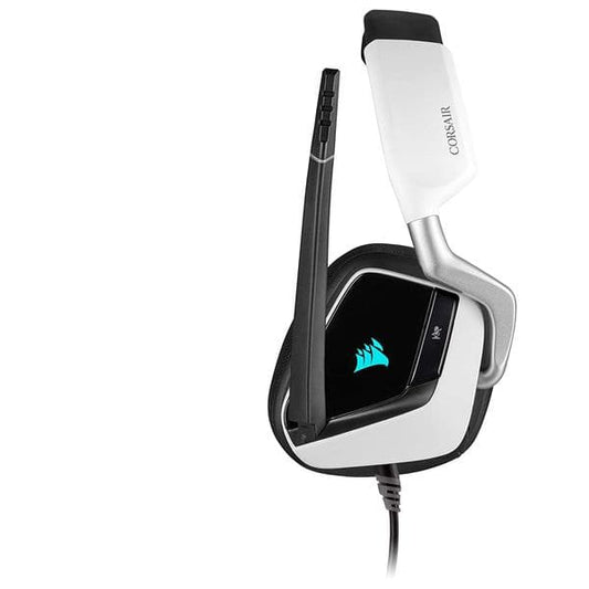 Corsair Void RGB Elite Wired USB Premium 7.1 Surround Sound Gaming Headphone (White)