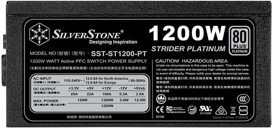 Silverstone Strider Platinum SST-ST1200-PT Fully Modular PSU (1200 Watt)