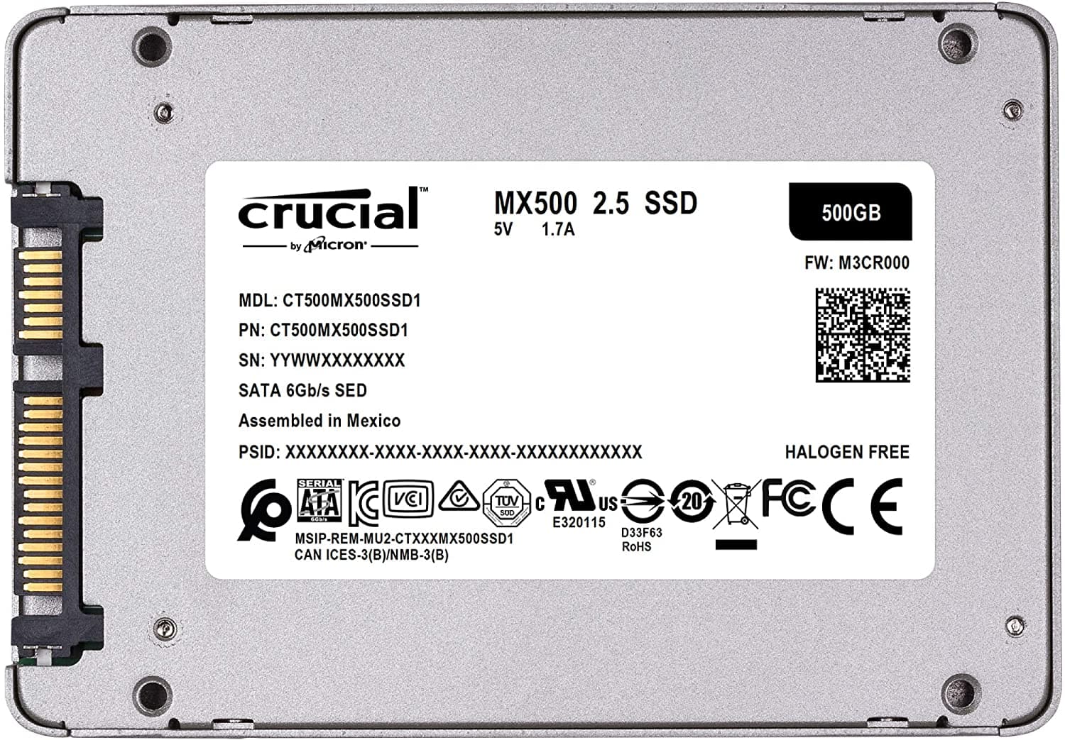 Buy Crucial MX500 2.5″ 500GB SATA SSD | Solid State Drive 