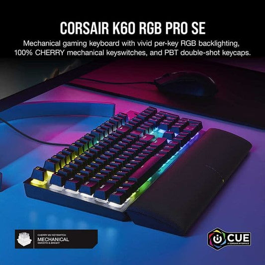 Corsair K60 RGB Pro SE Full Size RGB Mechanical Gaming Keyboard (Cherry MX Switch)